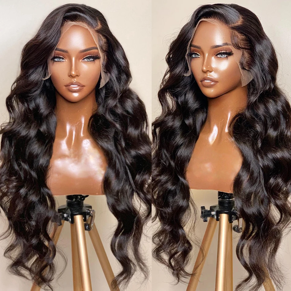Loose Body Wave Human Hair 13x6 HD Lace Frontal Wig Brazilian 13x4 Lace Fro - £68.01 GBP+