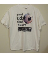 Mens Delta White Soccer Short Sleeve T Shirt Size Large - £4.70 GBP