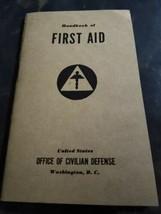 Original WW2 U.S. Home Front Office of Civilian Defense First Aid Booklet, 1941 - £13.33 GBP