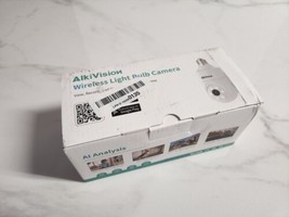 Alkivision 2K Light Bulb Security Cameras Wireless Outdoor - 2.4G Hz 360... - £34.95 GBP
