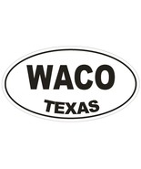 Waco Texas Oval Bumper Sticker or Helmet Sticker D1387 Euro Oval - £1.10 GBP+