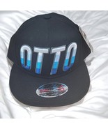 OTTO Flip 45 Snapback Hat Cap 100% Cotton Flat Or Flip Black Embroidered... - £8.22 GBP