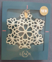 1997 Lenox Annual Snowflake Fine China Ornament in Original Box U.S. Made - £118.50 GBP