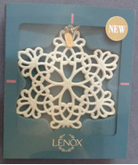 1997 Lenox Annual Snowflake Fine China Ornament in Original Box U.S. Made - £117.94 GBP