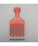 VTG Goody Lift Comb Hair Pick w/ Handle Retro Hair Care Mini Pink USA Di... - $19.33 CAD