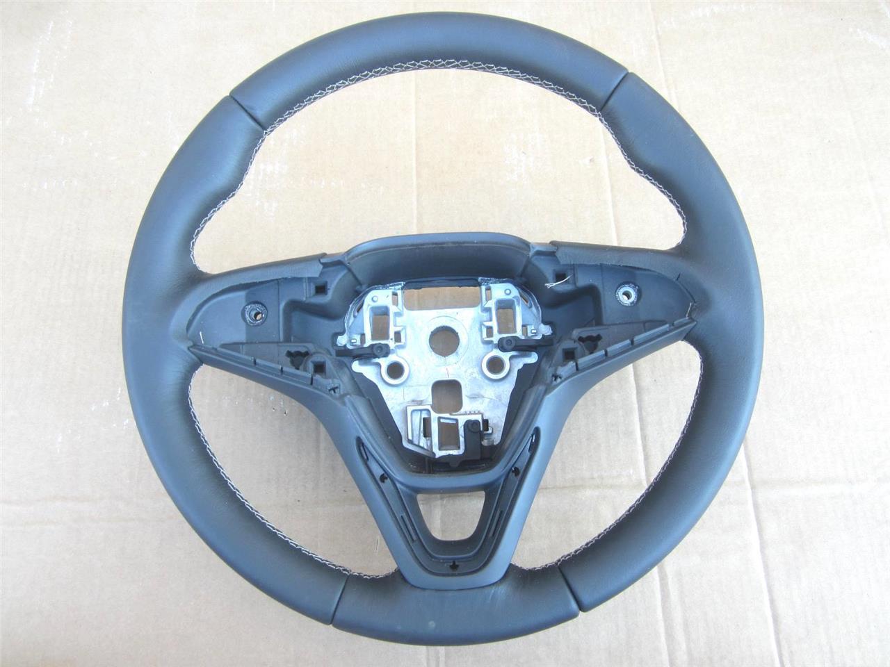 OEM 2016 Buick Envision Black Leather Steering Wheel With Tan Stitching - Bare - $99.99