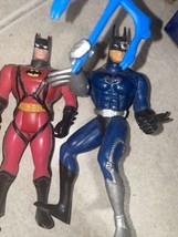 3-Kenner Vintage 1993 2-Batman Robin Figure 5&quot; Toy Red Figurine - £5.49 GBP