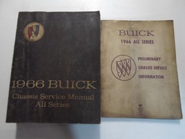 1966 Gm Buick All Series Chassis Service Manual Set 2 Vol Stained Damaged Oem - £66.84 GBP