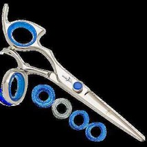 Shark Fin professional swivel shear left best professional hairdressing scissors - £260.22 GBP