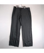 Relax Tommy Bahama Leigh Fit Black 100% Linen Pants Women&#39;s 14 Wide Leg ... - $477.75 MXN