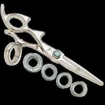 Double Shark Fin swivel left ldsswsl55 best professional hairdressing scissors - £448.36 GBP