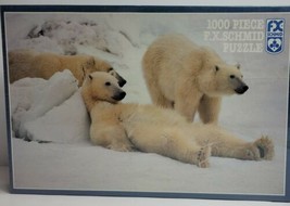 F. X. Schmid 1000 Piece Bad Boys of the Arctic Polar Bear Puzzle Sealed New - £15.41 GBP