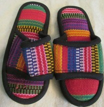 Vintage TODDLER   Baby  Shoes SANDALS MULTI COLORED  GUATMALA doll parts - $10.80