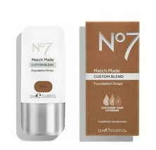 No7 ~ Match Made ~ TOFFEE ~ Foundation Drops ~ Mix w/Moisturizer or Primer - £18.66 GBP