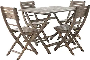 Christopher Knight Home Positano Outdoor Acacia Wood Foldable Dining Set... - $754.99