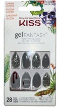 KISS Gel Fantasy Halloween 28 Nails Silver/Glitter #79399Limited Edition... - $11.65