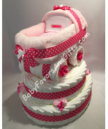 Baby Carriage Diaper Cake on base - see more colors - £183.22 GBP