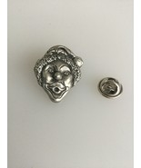 Clown Pewter Lapel Pin Badge Handmade In UK - $7.50