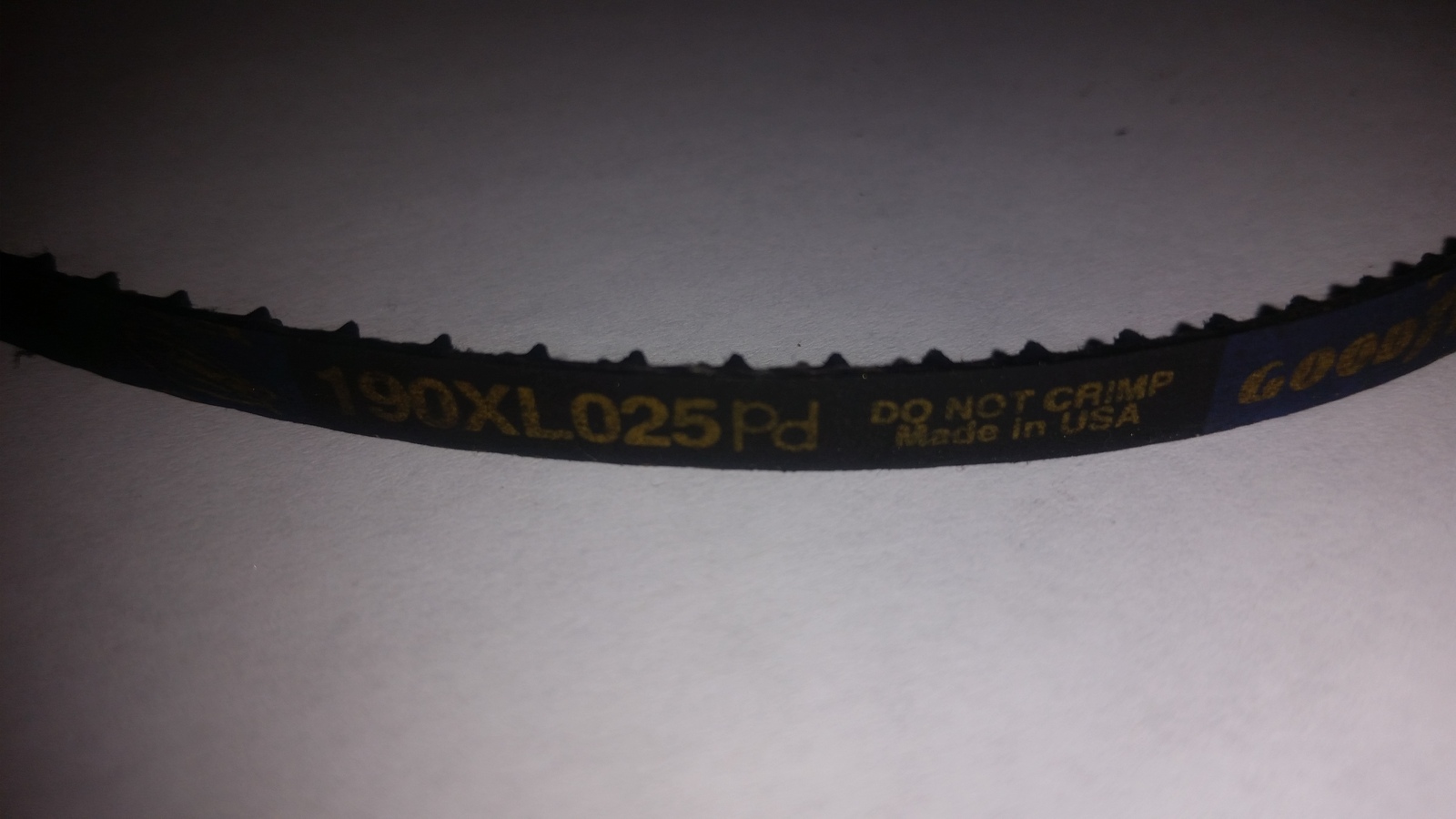 Good Year Timing Belt 190XL025 - $6.00