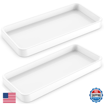 Gurygo 2-Pack 12" White Ceramic Tray for Soap Bottles, Countertop &amp; Vanity - $40.09