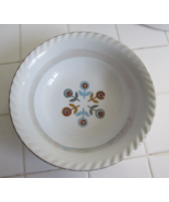 Vintage MCM Japan &quot;FLOWERS&quot; Folk Art Lusterware 9&quot; Serving Bowl w/Gold T... - $24.36 CAD