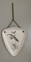 Alka Kunst Bavaria Porcelain Triangle Plate With Hanger Birds West Germa... - $14.25