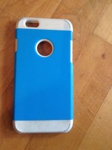 Apple  iPhone 6 phone Case/ Cover  White/ Blue  with Rubber Skin Protector - £5.53 GBP