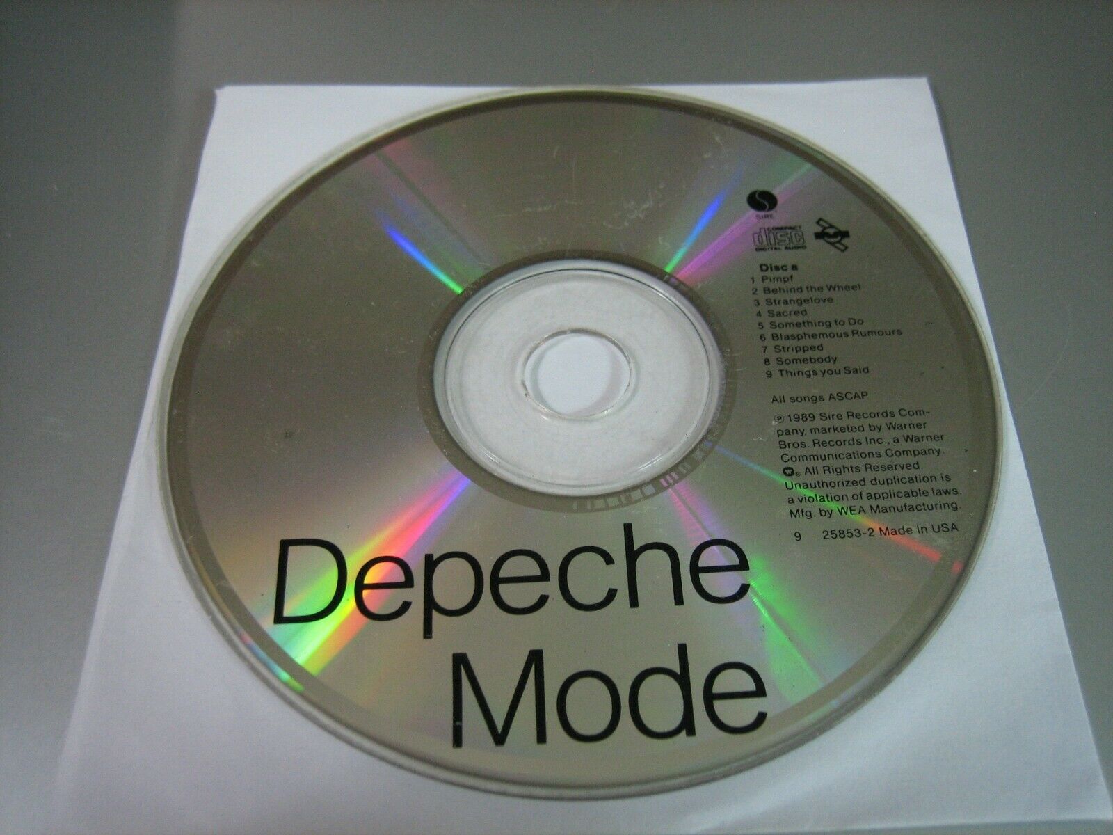 Primary image for 101 by Depeche Mode (CD, Mar-1989) - Disc 1 Only!!!