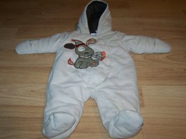 Infant Size 3-6 Months Babies R Us Snowsuit Winter Coat Tan Brown Puppy Dog EUC - £19.24 GBP