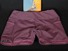 NWT NIP Tasada Black/Pink Rear Enforced Workout Shorts Butt Lifting Pock... - $14.24