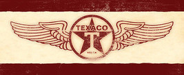 Texaco ( Red Wings ) Metal Sign - £10.35 GBP