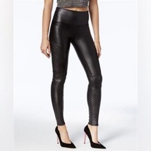 Spanx Faux Leather Moto Legging Womens Size Small Black 20136R High Waist - £21.88 GBP