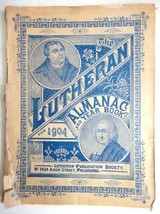 1904 antique LUTHERAN ALMANAC philadelphia pa YEAR BOOK church synod religious - £22.71 GBP