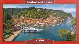 Castorland View Of Portofino 4000 pc Jigsaw Puzzle Free PM Shipping US Seller - £44.74 GBP