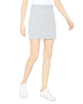 Theory Cotton Blend Striped Mini Skirt - £63.11 GBP