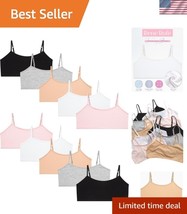 Comfortable Girls Training Bras - 10 Pack Cami Style with Adjustable Str... - $40.50