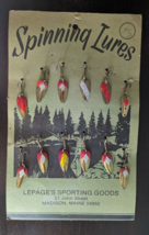 Vintage Spinning Lures Lepage&#39;s Sporting Goods Maine - £43.31 GBP