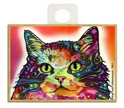 Cat Ragamuffin Vibrant Colorful Wood Pop Art Fridge Magnet 2.5x3.5 NEW A69 - $5.86