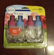 2 Ct Pack Febreze Plug In Sweet Peony Scented Oil Refill Air Freshener - $18.55