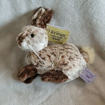 Ganz Heritage Collection Stuffed Plush Brown Tan Frosted Bunny Rabbit Dixie NEW - £46.71 GBP