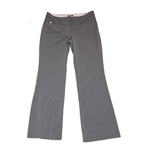 Express Pants Size 10R Editor Gray With White Stripes Stretch Womens 34X32 - £15.81 GBP