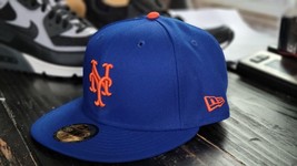 New Era 5950 NY Mets All Star Patch Authentic Blue Baseball Fitted Hat M... - $32.00