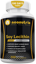 Soy Lecithin Capsules 1200Mg (One a Day, 100 Softgels) Immune Support Supplemen - £30.86 GBP