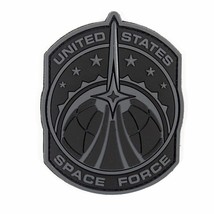 United States Space Force Morale Patch - Dark Ops 2.9&quot; x 3.75&quot; Hook + Loop - $12.13