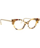 Francis Klein Eyeglasses Denim N75.N73 Havana Rhinestones Cat Eye 48[]22... - $799.99