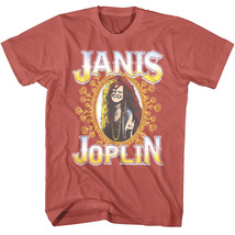 Janis Joplin Earth Flowers Men&#39;s T Shirt Hippie Sunflowers Rock Legend - £21.24 GBP+