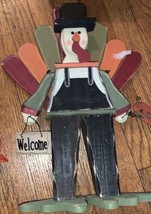 Fall, Autumn, &amp; Thanksgiving Lot Of 6 Wooden Holiday Decorative signs &amp; Figures - £11.14 GBP