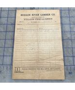 vintage ephemera Hudson River Lumber Company De Ridder Louisiana 1917 Ti... - $16.28 CAD