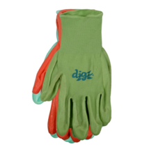Digz Gardening Gloves Nitrile Coated 3 Pack Womens Size Large Value Pack... - $5.33