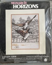Vintage 1984 Monarch Horizons Canada Geese Counted Cross Stitch Kit #CS23 Opened - £15.04 GBP